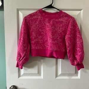 Disney Girls Cropped Sweatshirt